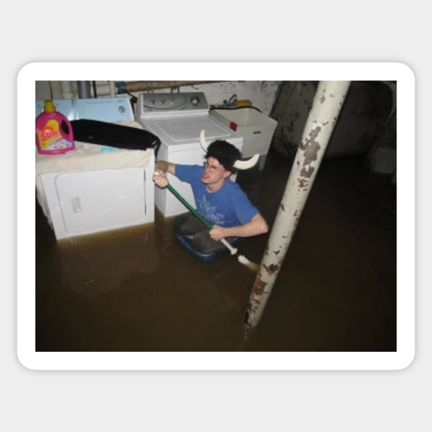 Laundry Room Viking Laundry Viking Sticker TeePublic